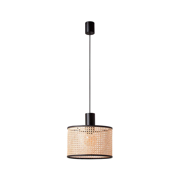 Підвісний світильник Faro 64315-48 MAMBO 320 Black/rattan pendant simple lamp