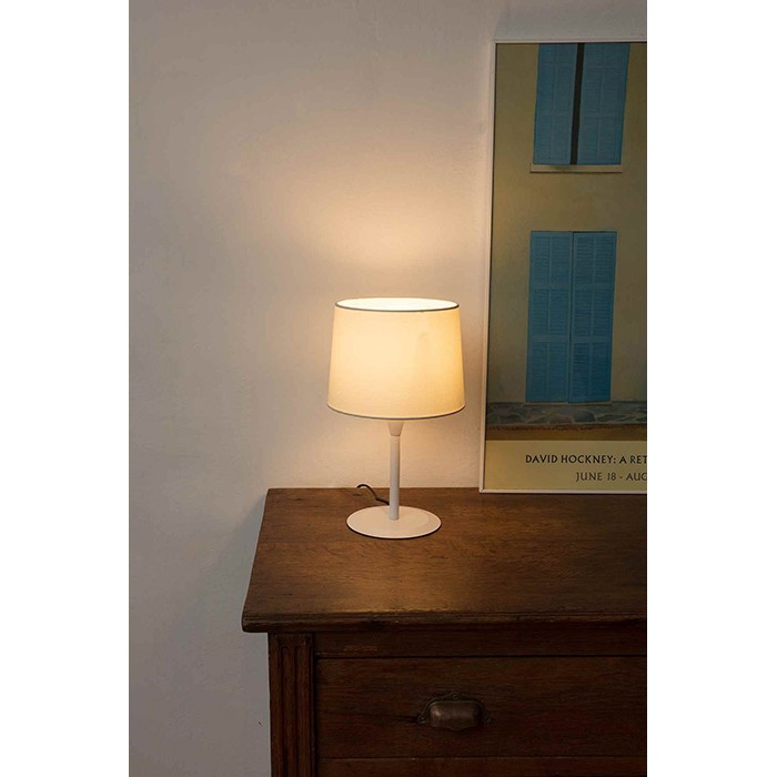 Настольная лампа Faro 64316-02 CONGA S White/beige table lamp