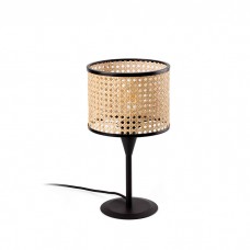 Настольная лампа Faro 64317-47 MAMBO S Black/rattan table lamp
