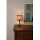 Настольная лампа Faro 64317-47 MAMBO S Black/rattan table lamp
