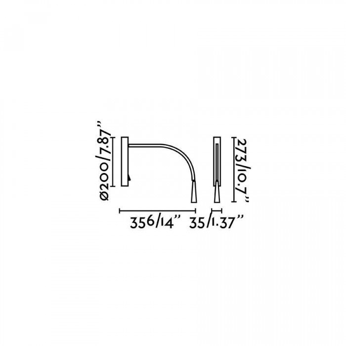 Бра - Faro 64319 FLIN Black wall lamp, 3 Вт, 280 лм, 3000K Бра - Faro 64319 FLIN Black wall lamp, 3 Вт, 280 лм, 3000K