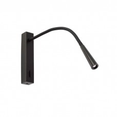 Бра - Faro 64319 FLIN Black wall lamp, 3 Вт, 280 лм, 3000K