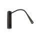 Бра - Faro 64319 FLIN Black wall lamp, 3 Вт, 280 лм, 3000K