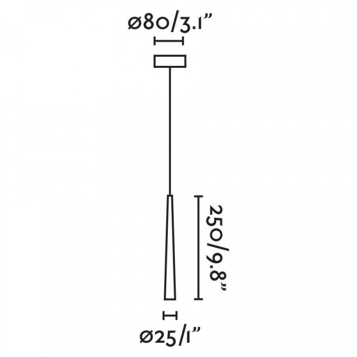 Подвесной светильник Faro 64321 SABI Black pendant lamp, 3 Вт, 280 лм, 2700K