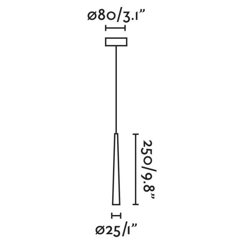 Подвесной светильник Faro 64321 SABI Black pendant lamp, 3 Вт, 280 лм, 2700K