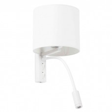 Бра - Faro 64322 TIRA White wall lamp with reader
