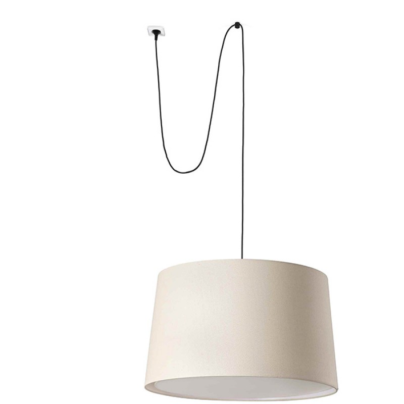 Подвесной светильник Faro 64331-153 Windsor Pendant Lamp W/plug Black Pant.lino 3xE27
