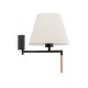 Бра - Faro 64400-11 RON Dark grey/beige wall lamp