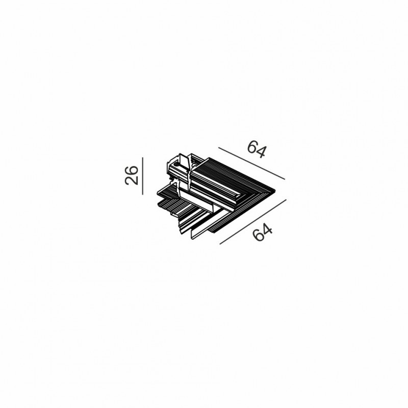 Угловое соединение LTX 14.R90HR.BK Micro_line Corner R Hr