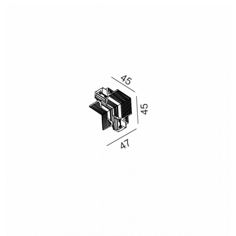 Кутове з'єднання LTX 14.R90IN.BK Micro_line Corner R In