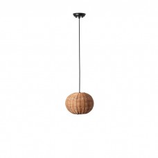 Подвесной светильник Faro 65134-73 HAKA 250 Black/rattan pendant lamp
