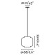 Подвесной светильник Faro 65134-77 TUPAI Black/rattan pendant lamp