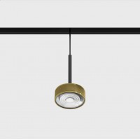 Світильник підвісний LTX IN_LINE SOL MINI P, D75mm, H135mm, LED 7W, 4000К, латунь/чорний (06.7530.7.940.BRG/BK)
