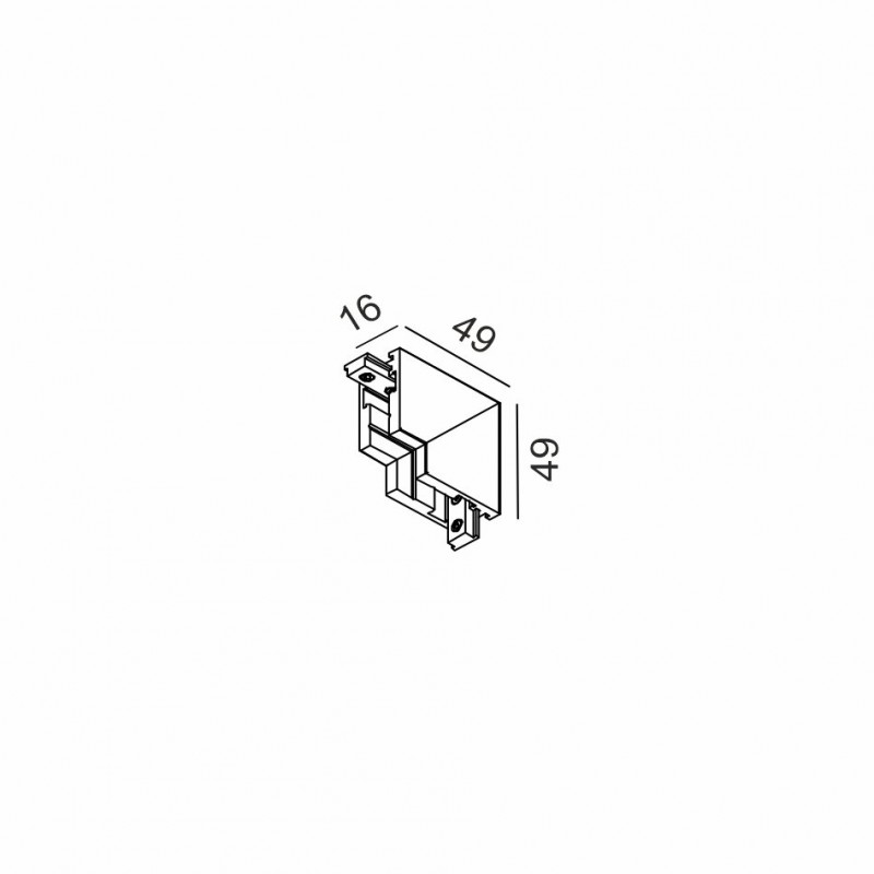 Угловое соединение LTX 14.S90IN.BK Micro_line Corner S In