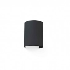 Бра - Faro 66408 COTTON R Round black wall lamp vertical