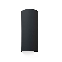 Бра - Faro 66410 COTTON R Round black wall lamp vertical 2L