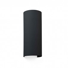 Бра - Faro 66410 COTTON R Round black wall lamp vertical 2L