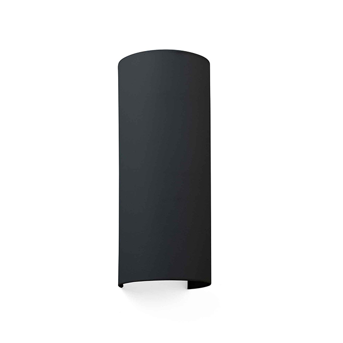 Бра - Faro 66410 COTTON R Round black wall lamp vertical 2L