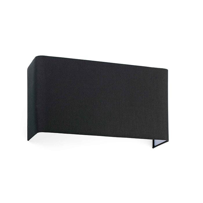 Бра - Faro 66414 COTTON RCT Horizontal black wall lamp 2L