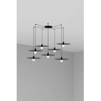Люстра Faro 68145-7L PLAT 7L Black pendant lamp