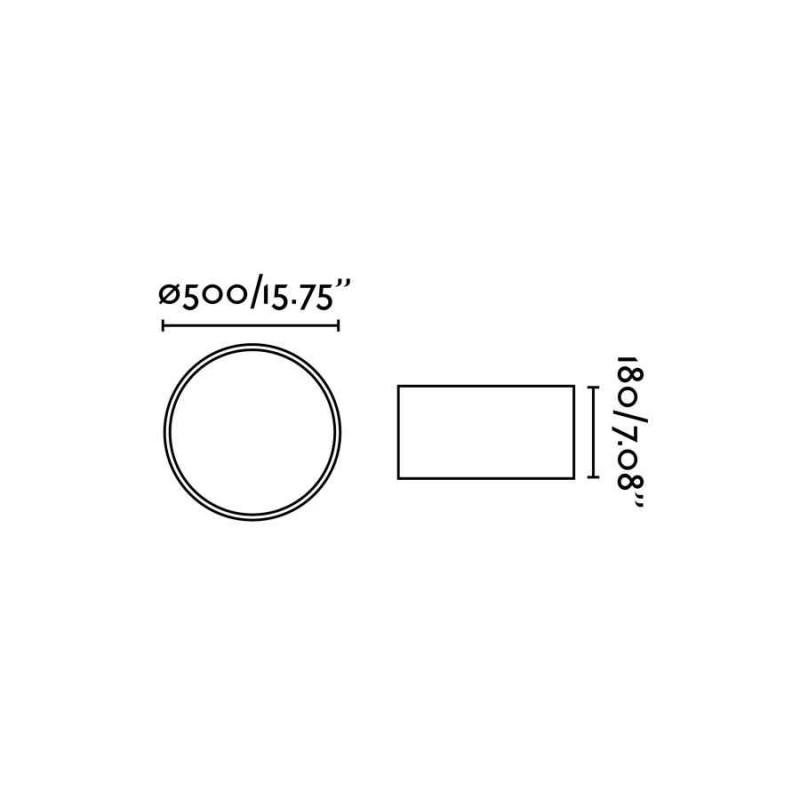 Потолочный светильник Faro 68317 SEVEN 500 White ceiling lamp