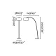 Торшер - Faro 68462 PAPUA White floor lamp
