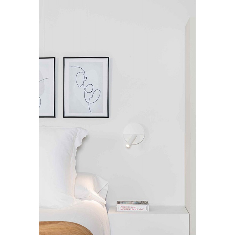 Спот Faro 68467 DUAS White reader wall lamp with USB, 3 Вт, 240 лм, 2700K