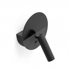 Спот Faro 68468 DUAS Black reader wall lamp with USB, 3 Вт, 240 лм, 2700K