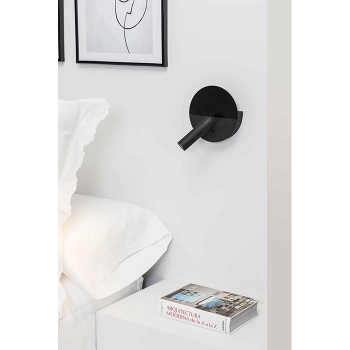 Спот Faro 68468 DUAS Black reader wall lamp with USB, 3 Вт, 240 лм, 2700K Спот Faro 68468 DUAS Black reader wall lamp with USB, 3 Вт, 240 лм, 2700K