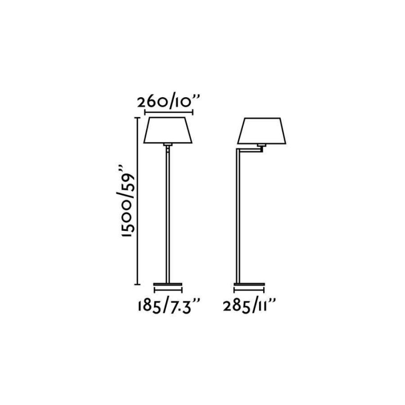Торшер - Faro 68489 ARTIS Bronze floor lamp