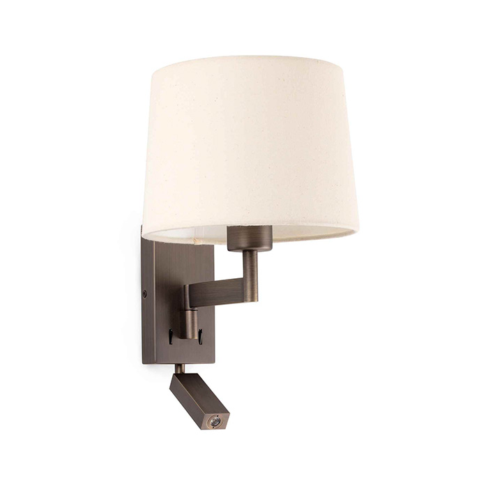 Бра Faro 68492-02 ARTIS Bronze/beige table lamp with reader