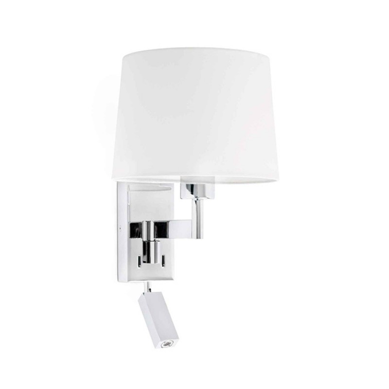 Бра - Faro 68493-01 ARTIS Chrome/white table lamp with reader