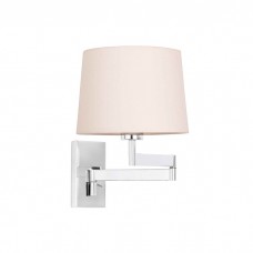 Бра - Faro 68495-02 ARTIS Chrome/beiger wall lamp with articulated lamp
