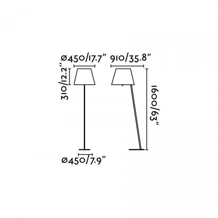 Торшер Faro 68503 MOMA Black floor lamp with reader