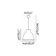 Подвесной светильник Faro 68563 CHARLOTTE White pendant lamp