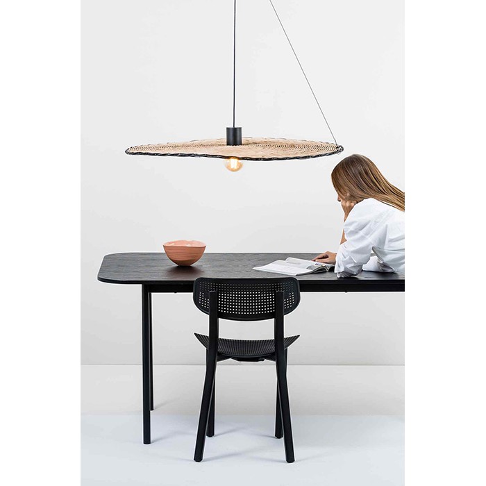 Подвесной светильник Faro 68590-70 COSTAS 1000 Black/rattan pendant lamp