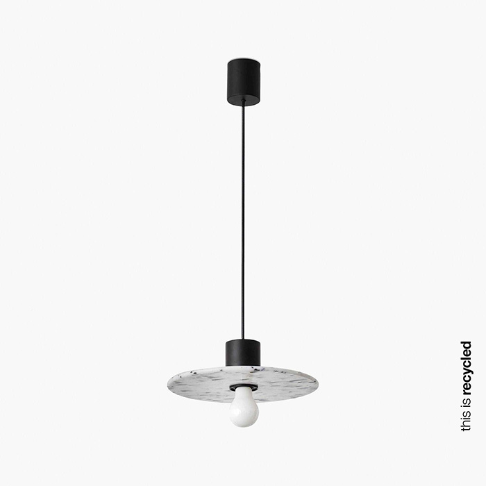 Подвесной светильник Faro 68600-50 CONFETTI 300 pendant lamp recycled marmoreal ?30cm