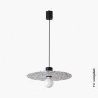 Подвесной светильник Faro 68600-51 CONFETTI 400 pendant lamp recycled marmoreal ?45cm