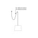 Подвесной светильник Faro 68604-54 CONGA White pendant lamp with plug