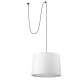 Подвесной светильник Faro 68604-54 CONGA White pendant lamp with plug