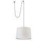 Подвесной светильник Faro 68604-55 CONGA Beige pendant lamp with plug