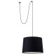 Підвісний світильник Faro 68604-56 CONGA Black pendant lamp with plug