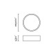 Потолочный светильник Faro 68627 Aris Ceiling Lamp White/White LED 30W 2700K, 30 Вт, 2797 лм, 2700K