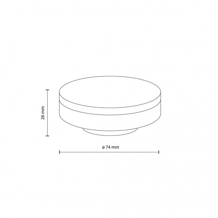 Лампа світлодіодна TK Lighting 18077 , 8W 3000K GX53