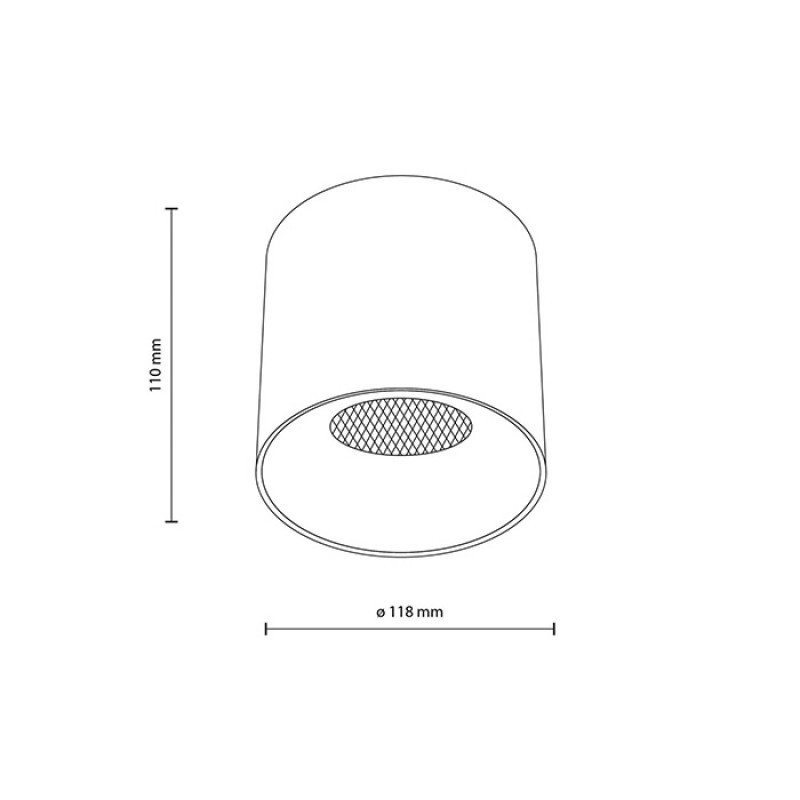 Точковий світильник TK Lighting 18162, 30 Вт, 1493 лм, 3000К-6000К