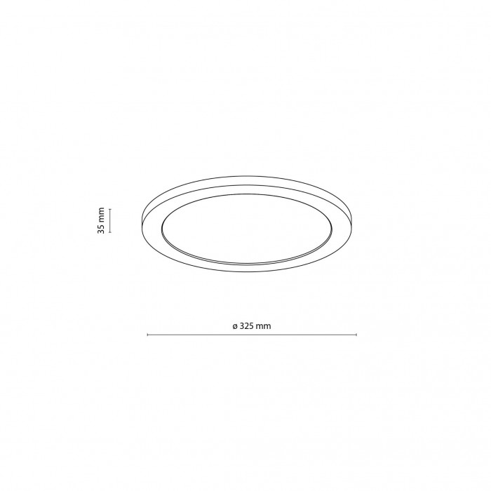 Потолочный светильник TK Lighting 18004 Aqua Wood, 24 Вт, 2565 лм, 3000К/4000К/6500К