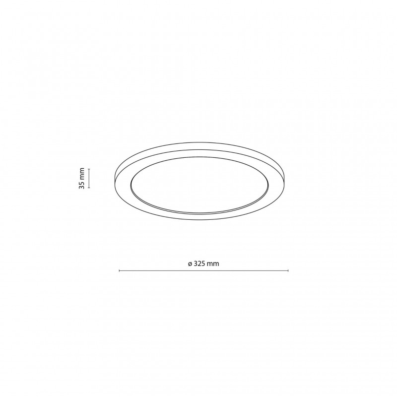 Потолочный светильник TK Lighting 18004 Aqua Wood, 24 Вт, 2565 лм, 3000К/4000К/6500К