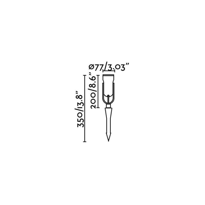 Спот - Faro 70037 SLOT 200 Black spike, 13 Вт, 750 лм, 3000K