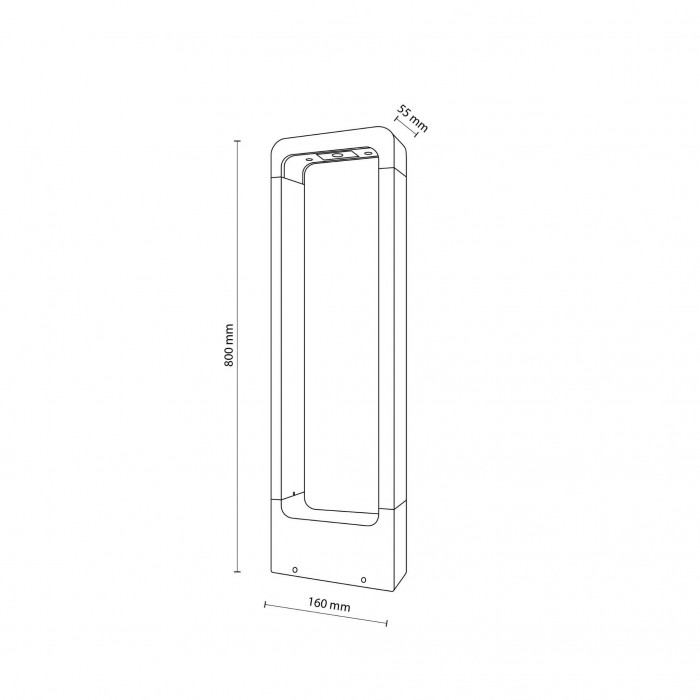 Парковый светильник TK Lighting 19001, 10 Вт, 480 лм, 3000К