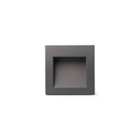 Настенный светильник Faro 70146 SEDNA SQ 90 Dark grey recessed lamp, 1 Вт, 30 лм, 3000K